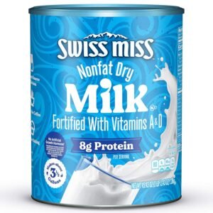 Swiss Miss Nonfat Dry Milk With Vitamins A and D, Makes Over 3 Gallons, 45.43 oz.