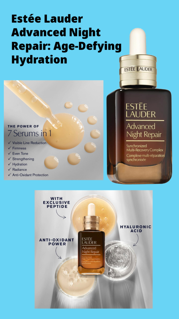 Estée Lauder Advanced Night Repair Face Serum Synchronized Multi-Recovery Complex with Hyaluronic Acid & Peptides | Anti Aging & Hydrating