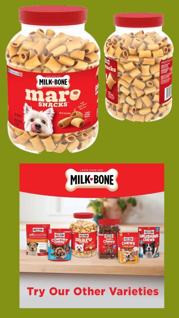 Milk-Bone MaroSnacks Dog Treats, Beef, 40 Ounce (Pack of 2)