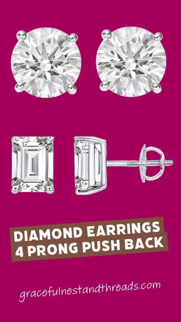 1 to 10 Carat IGI Certified LAB GROWN Diamond Earrings 4 Prong Push Back (E/F Color VS2/SI1 CLARITY)