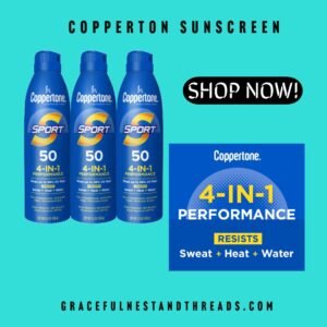 Coppertone Sport Sunscreen Spray SPF 50, Water Resistant Spray Sunscreen Bulk Pack, 5.5 Oz, Pack of 3 (Packaging May Vary)